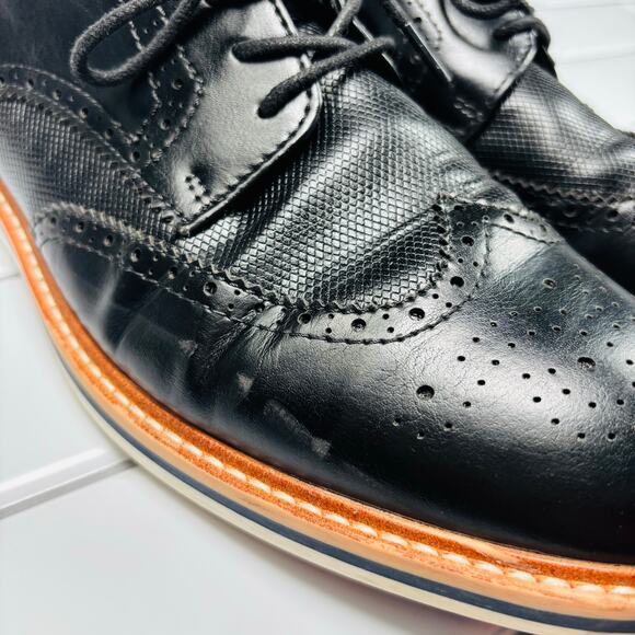 Steve Madden Black Vikkin Summer Shoes‎ for Men Round Toe Design - Picture 8 of 13